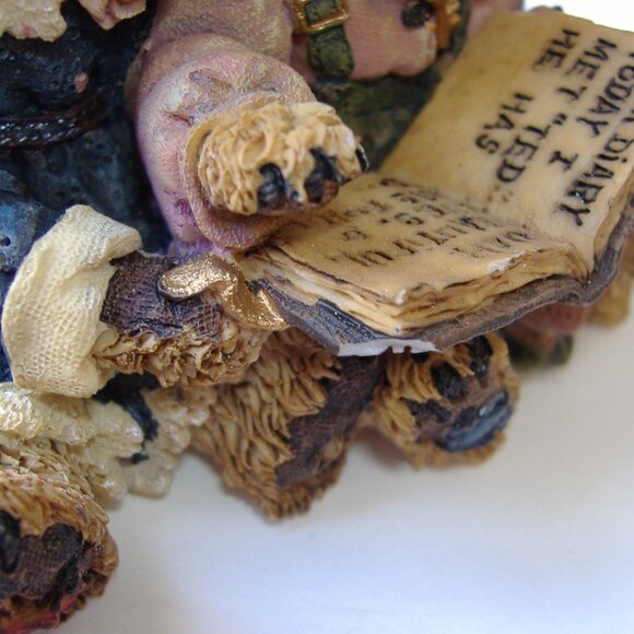 Boyds Bears Bailey & Becky Figurine Couple The Diary Book Edition 7E/2475 Cute - Picture 8 of 11